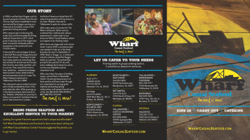 Wharf Casual Seafood Bannerman menu