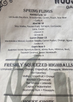 Wingnuts menu