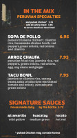 Viva Chicken Waverly menu