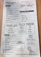 Barceloneta menu