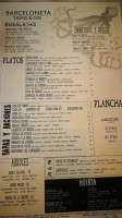 Barceloneta menu