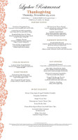 Lychee Alohilani Resort menu