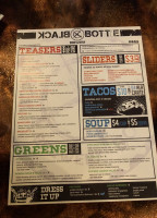 Black Bottle Brewery menu