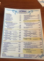 Athina menu