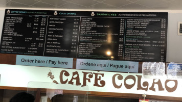 Cafe Colao menu