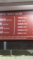 Chipotle Mexican Grill menu