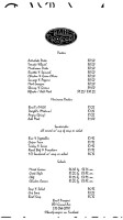 Basil Prosperi menu