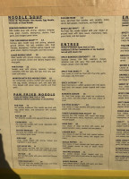 Bangkok Grill menu