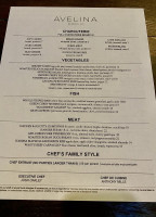 Avelina - Denver menu