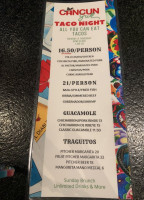 Cancun Grill Doral menu