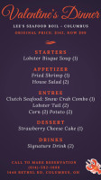 Bill Miller Bbq menu