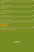 Bulan Thai Vegetarian Kitchen Silver Lake menu