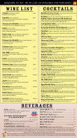 Buffalo Gap Saloon & Eatery menu