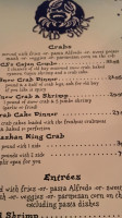 Cj's Crab Shack menu