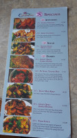 Thai Seasons menu