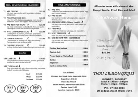 Hometown Cafe And Poke menu