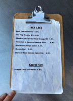 Chilly Water Brewing Company menu