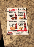 Alex's Pizza Kitchen menu