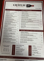 Chateau 49 menu