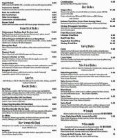 Akahana Asian Bistro menu