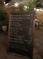 Bacchus menu