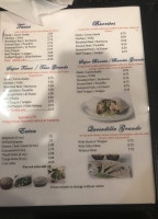 De Pasada menu