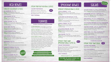 Create Your Nature menu