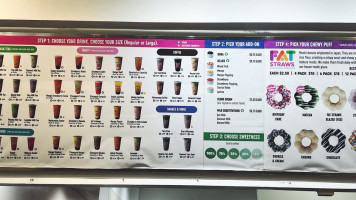 Fat Straws Bubble Tea (plano) menu