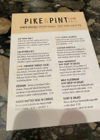 Pike Pint Grill menu