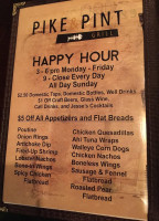 Pike Pint Grill menu