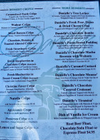 Danielle's Crêperie menu
