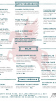 The Flying Horse Taproom menu