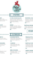 The Flying Horse Taproom menu