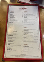 Franco's menu