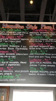 Caam's menu