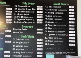 Teriyaki Stop menu