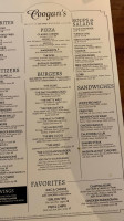 Coogan's menu