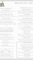 Cozy Cottage menu