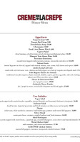 Creme De La Crepe Redondo Beach menu