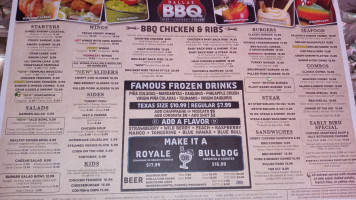 Dallas Bbq Fordham Road menu