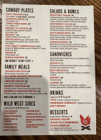 Cowboy Chicken menu