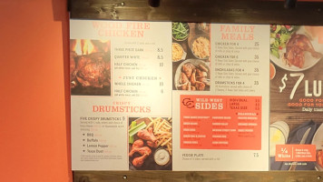 Cowboy Chicken menu