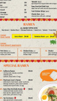 Fumi Curry Ramen menu