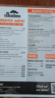 El Tamarindo menu