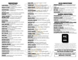 George's Gourmet Grill menu