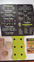 Diced menu