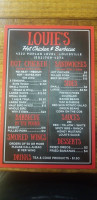 Louie's Hot Chicken And Barbecue menu