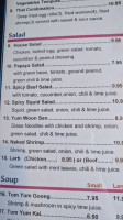 Spice Up Thai Eatery menu