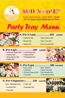 Mad Noodles menu