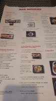 Mad Noodles menu